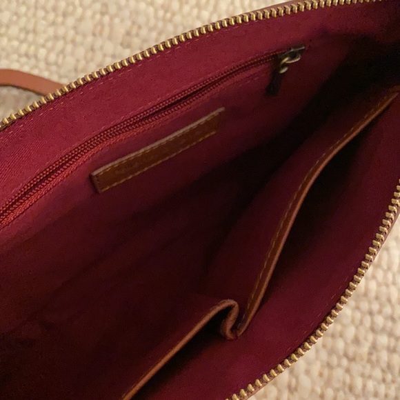 Genuine leather and horsehair clutch with strap - Picture 6 of 7